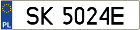 Truck License Plate